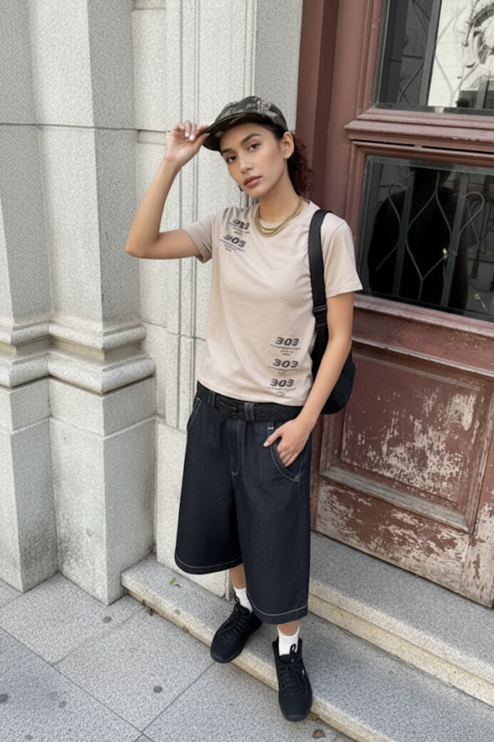 Dark blue jorts (Female)