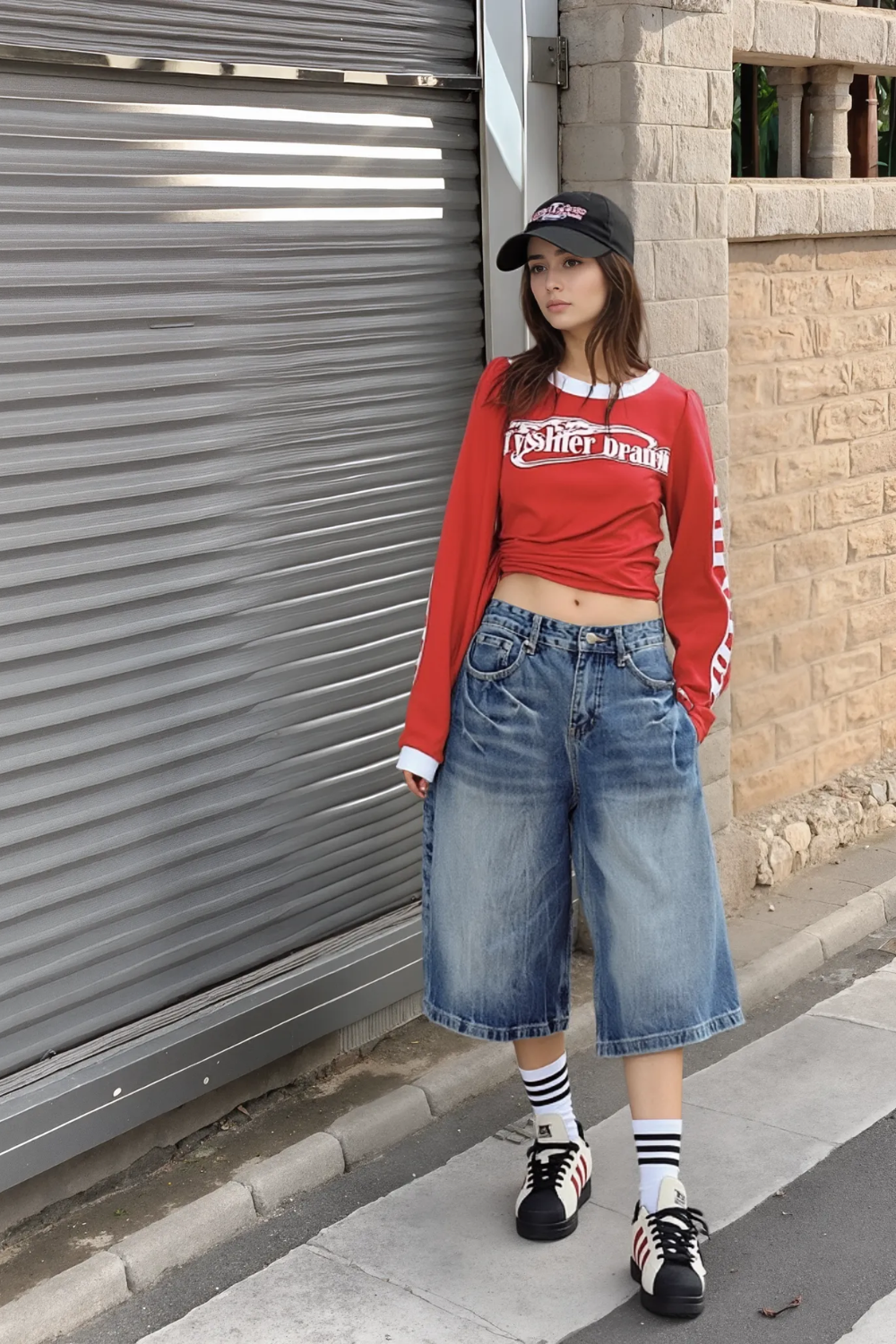 Baggy skater jorts (Female)